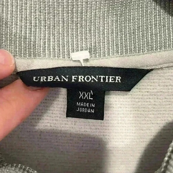 Urban Frontier NEW Mens 1/4 Quarter Zip Sweatshirt Gray Size XXL Casual Active - Picture 6 of 16